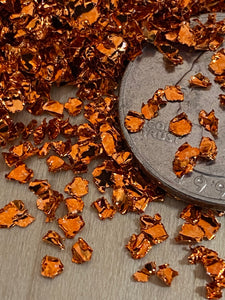 Amber copper crush metallics